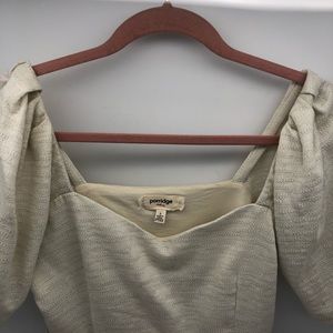 Porridge crop top with side zipper size small